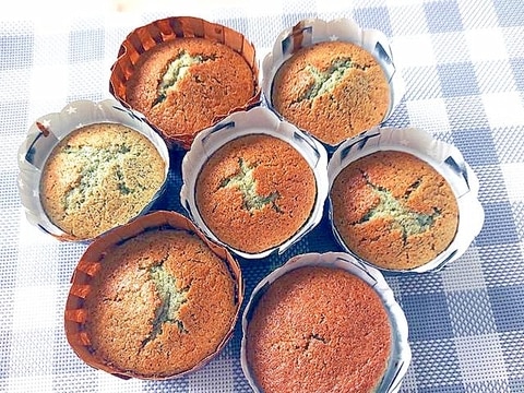 グルテンフリー!蓬の素朴なマフィン♪